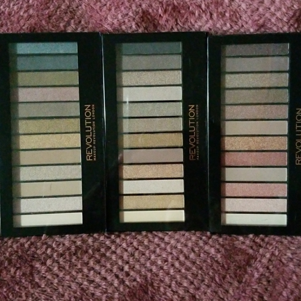 Makeup Revolution eyeshadow palettes